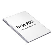 Deja Poo Notitieboek (Rechterzijde)