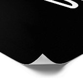 Deja-poot Funny Banana Double Fart Pun Dark BG Poster (Hoek)