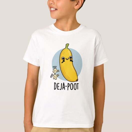 Deja-poot Funny Banana Double Fart Pun T-shirt (Voorkant)