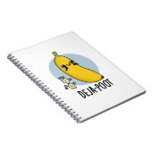 Deja-poot Grappige Banaan Dubbele Scheet Grappige  Notitieboek (Rechterzijde)