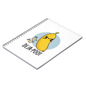 Deja-poot Grappige Banaan Dubbele Scheet Grappige  Notitieboek (Linkerzijde)