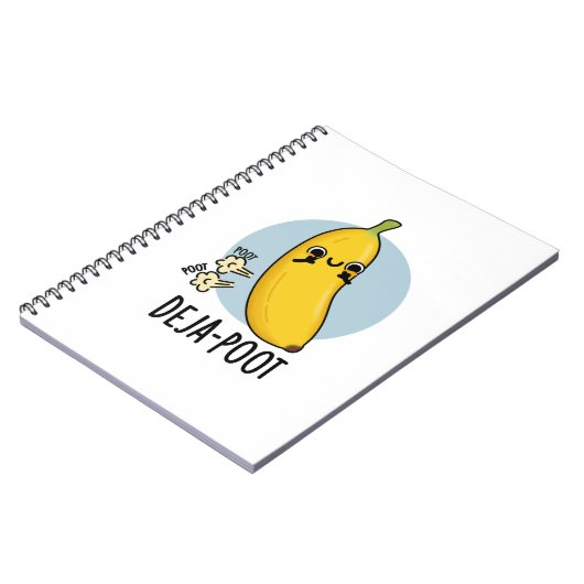 Deja-poot Grappige Banaan Dubbele Scheet Stunt Notitieboek (Linkerzijde)