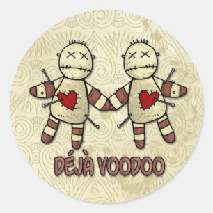 deja voodoo ronde sticker