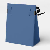 Deja Vu Blauw Lente Seizoen Effen Kleur Bedankdoosjes (Achterkant)