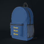 Deja Vu Blauw Lente Seizoen Effen Kleur Bedrukte Rugzak<br><div class="desc">Rugzak over print gesneden naai stijl opbergtas afgedrukt met Deja Vu Blue Spring Season Solid Color illustratie en selecteer producten collectie door TheFabricSeal print on demand shop op Zazzle.com #ZazzleMade https://www.zazzle.com/store/thefabricseal TheFabricSeal©️Original. Deze zin Deja Vu heeft een associatie met het gevoel dat je iets eerder hebt meegemaakt. Het impliceert dus...</div>