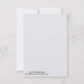 Deja Vu Blauw Lente Seizoen Effen Kleur Kaart (Achterkant)