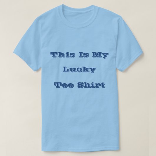 Deja Vu Blauw Lente Seizoen Effen Kleur T-shirt (Design voorkant)