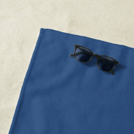 Déjà Vu Blauwe Lente Seizoen Effen Kleur Strandlaken