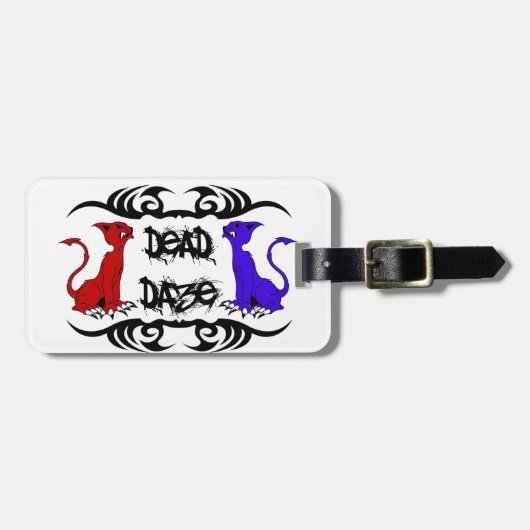 Deja Vu Cat Bagagelabel (Voorkant horizontaal)