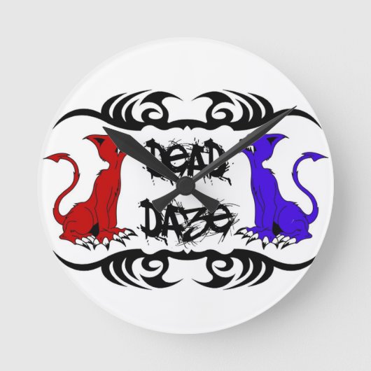 Deja Vu Cat Ronde Klok (Voorkant)