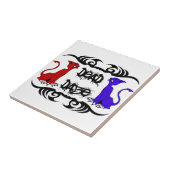 Deja Vu Cat Tegeltje (Zijkant)