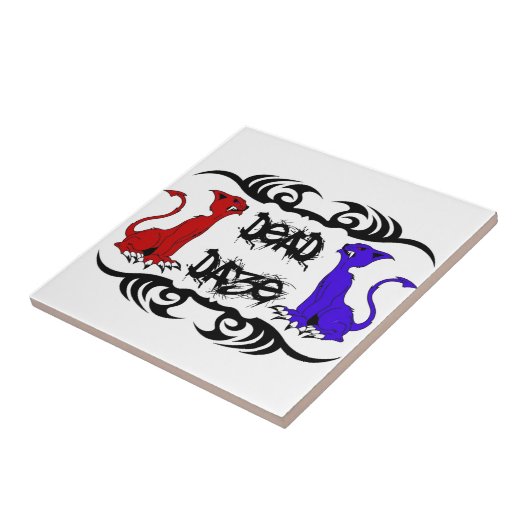 Deja Vu Cat Tegeltje (Zijkant)