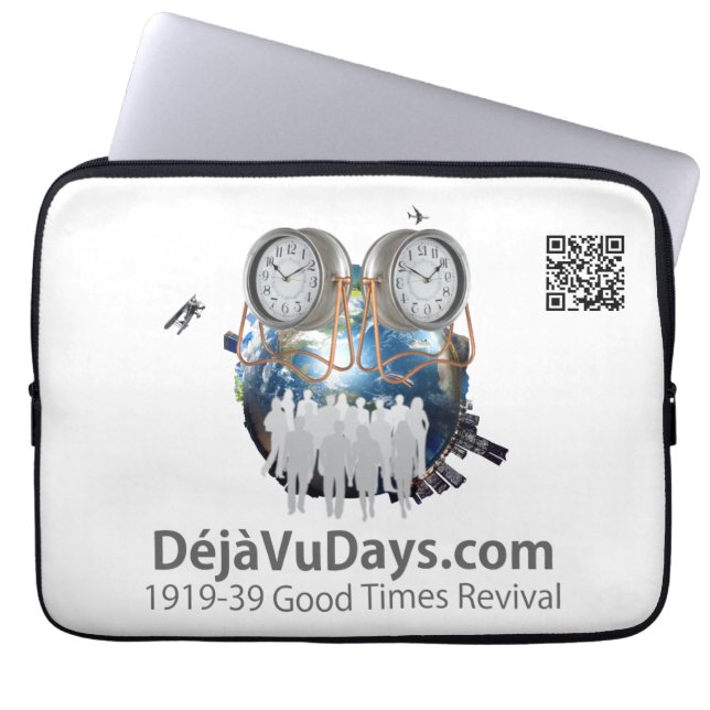 Déjà Vu-dagen - laptophoes van 13 inch Laptop Sleeve (Voorkant)