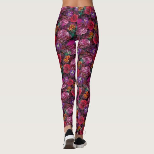 Déjà vu Destroyed Floral Leggings (Achterkant)