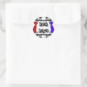 Déjà Vu Kat Ronde Sticker (Tas)