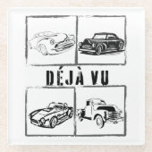 Déjà vu.w glazen onderzetter (Voorkant)