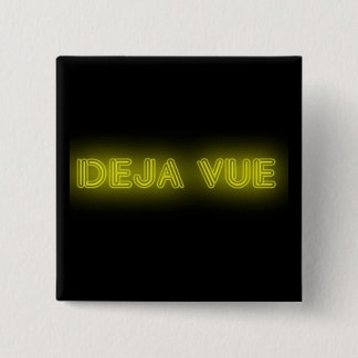 Deja Vue Badge Vierkante Button 5,1 Cm