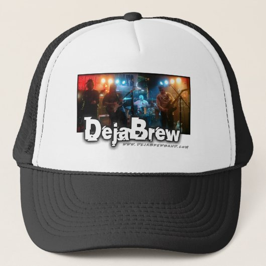 DejaBrew Band Logo Trucker Hat.. Pet (Voorkant)