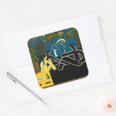 Dejeuner sur l'herbe vierkante sticker (Envelop)