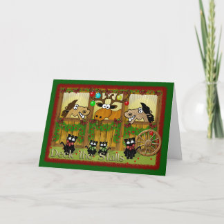 Dek de Boxen Feestdagen Kaart