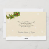 Dek de Hall Kerstcarol-fotofeestkaart Feestdagenkaart (Achterkant)