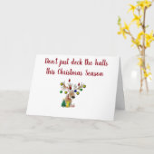 **DEK DE HALLEN EN DEK JEZELF** GELUKKIGE FEESTDAG KAART (Gele Bloem)