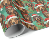 Dek de Hallen met Dachshunds naadloos patroon Cadeaupapier (Rol Hoek)