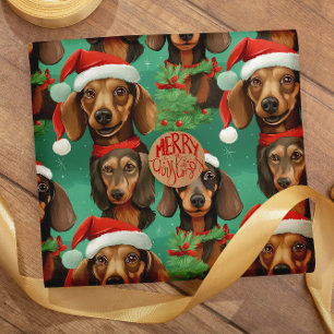 Dek de Hallen met Dachshunds naadloos patroon Cadeaupapier