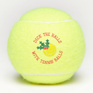 Dek de hallen met tennisballen   Kerstmis