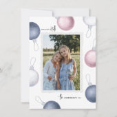 Dek de Halls Bauble Fotokerst Feestdagenkaart (Voorkant)