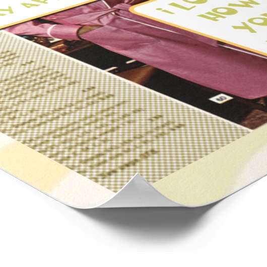 Dek de Halls grappig homogeen poster (Hoek)