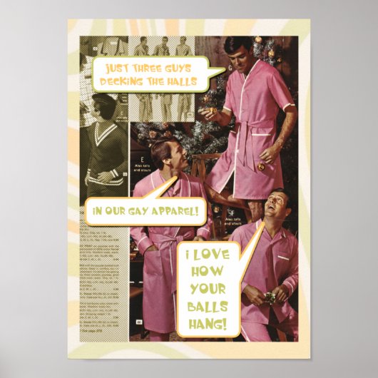 Dek de Halls grappig homogeen poster (Voorkant)