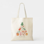 Dek de kerstboomdecoratie in de zalen tote bag (Achterkant)