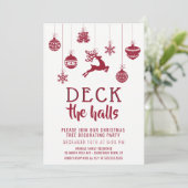 Dek de kerstboomversiering in de zalen Rood Kaart (Staand voorkant)