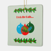 Dek de kerstversiering van de Kogels Keramisch Ornament (Links)