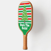 Dek de Kogels grappige kerstboomspelen Pickleball Paddle (Links)