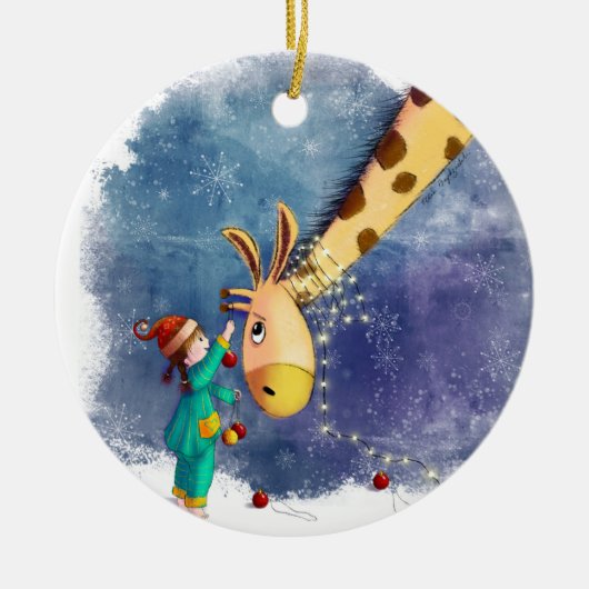 Dek de nekken keramisch ornament (Voorkant)