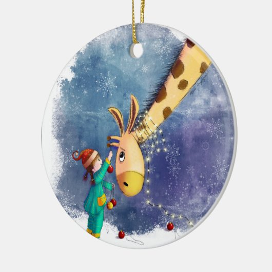 Dek de nekken keramisch ornament (Links)