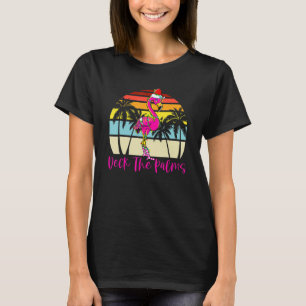 Dek de palmpalmpalmboom met kerstmis t-shirt