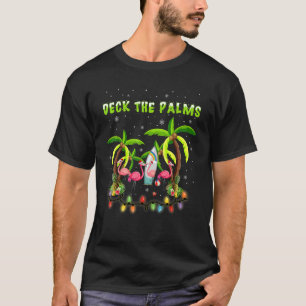 Dek de Palms Merry Flamingo Kerstmis T-shirt