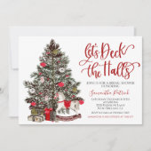 Dek de uitnodiging van de Kerstbridal van de Halls (Voorkant)