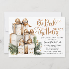 Dek de uitnodiging van de Kerstbridal van de Halls