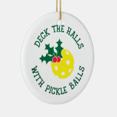 Dek de zalen af met een pickle hangbak | Kerstmis Keramisch Ornament (Rechts)