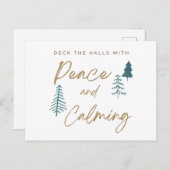 Dek de zalen af met rust en kalmeren briefkaart (Voorkant / Achterkant)