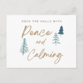 Dek de zalen af met rust en kalmeren briefkaart (Voorkant)