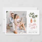 Dek de zalen fotofeestkaart af feestdagenkaart (Voorkant)