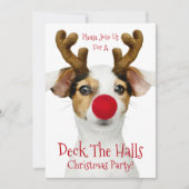 Dek de zalen - Funny Dog - Kerstfeest - Kaart (Voorkant)