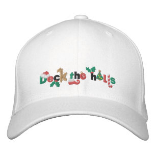 Dek de zalen geborduurde pet