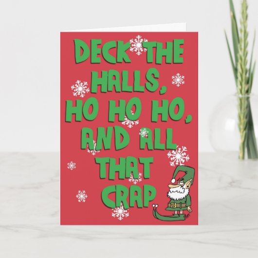 Dek de zalen, Ho Ho Ho en... Feestdagen Kaart (Voorkant)