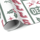 Dek de zalen kerst cadeaupapier (Rol Hoek)